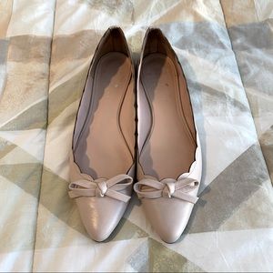 Kate Spade Leather Bow Flats